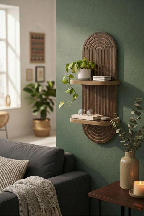 Hanah Home Estantería de Pared Wenge